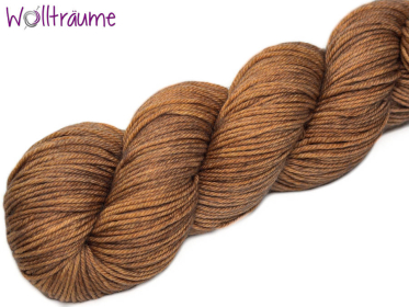 Lilly DK Bronze, handgefärbte Wolle von wollträume